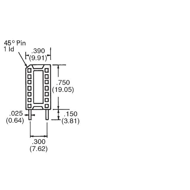 14-810-90R Aries Electronics  IC-Sockel